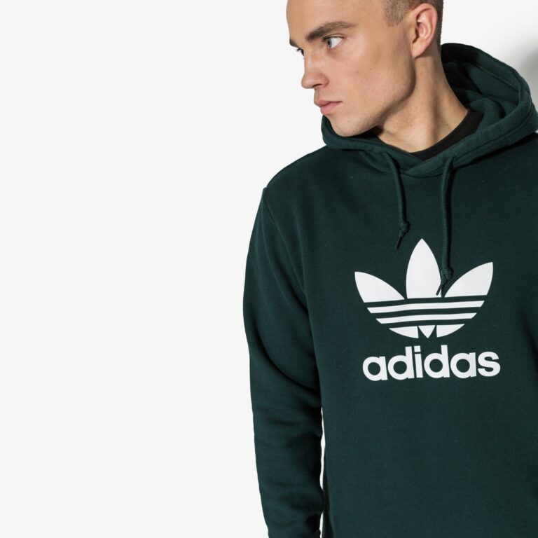 czarna bluza adidas z białym logo